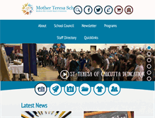 Tablet Screenshot of motherteresaschool.ca